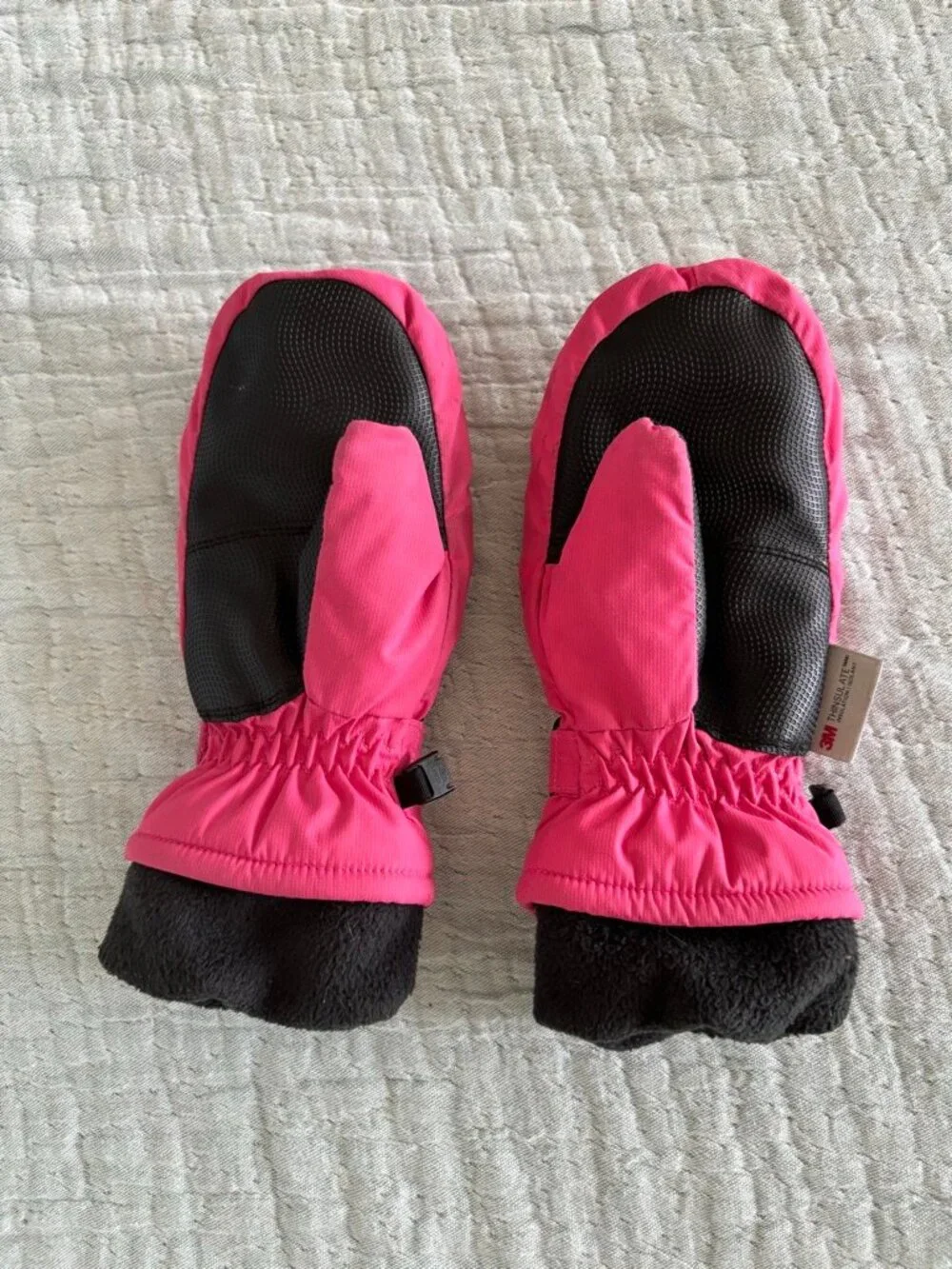 L.L. Bean Kids' Coldbuster Waterproof Mittens, Pink, Size S